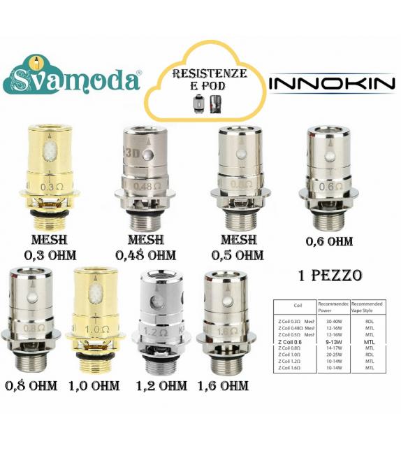 INNOKIN Z COIL RESISTENZA SINGOLA