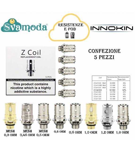 INNOKIN Z COIL RESISTENZA CONFEZIONE 5PZ