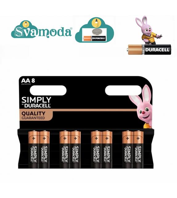 DURACELL STILO ALCALINA AA SIMPLY 8PZ
