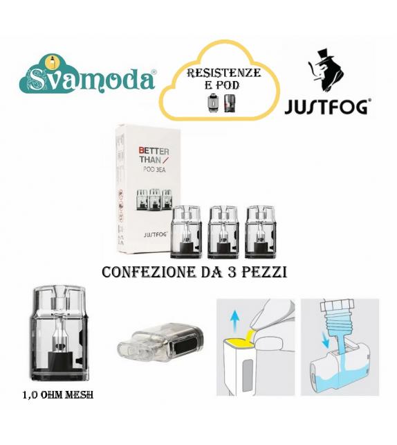 JUSTFOG BETTER THAN POD CONFEZIONE 3PZ