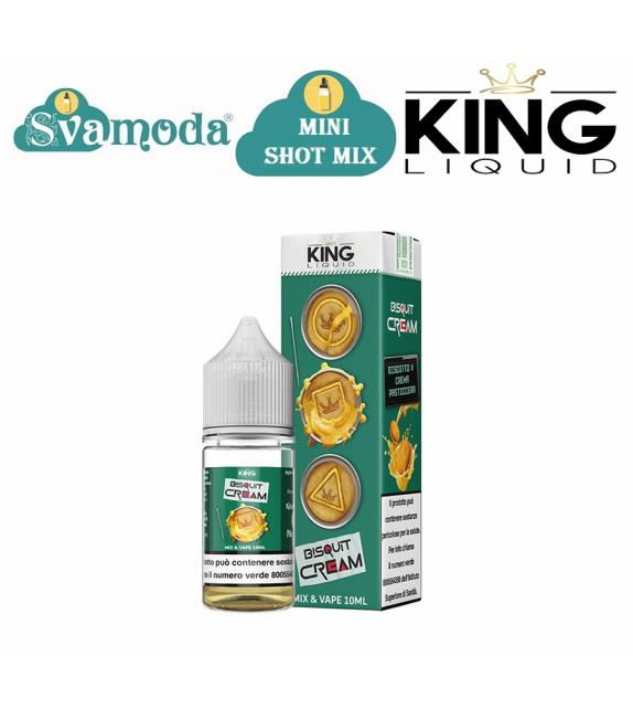 KING LIQUID BISQUIT CREAM MINI SHOT MIX 10ML