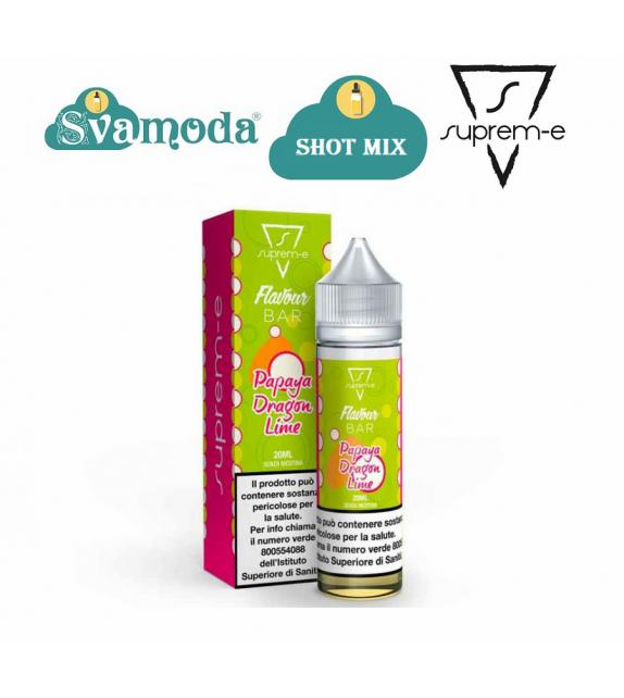 SUPREM-E FLAVOUR BAR PAPAYA DRAGON LIME SHOT MIX 20ML