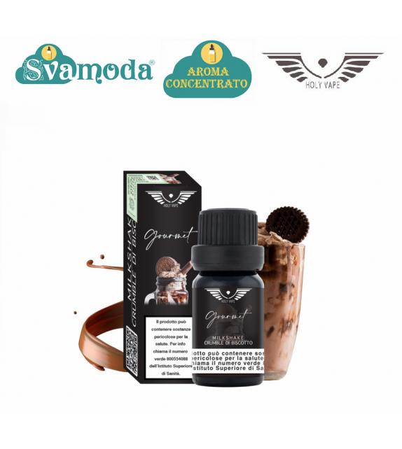 HOLY VAPE GOURMET MILKSHAKE E CRUMBLE DI BISCOTTO AROMA CONCENTRATO 10ML
