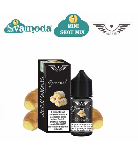 HOLY VAPE GOURMET CANNOLO ALLA CREMA MINI SHOT MIX 10ML +20