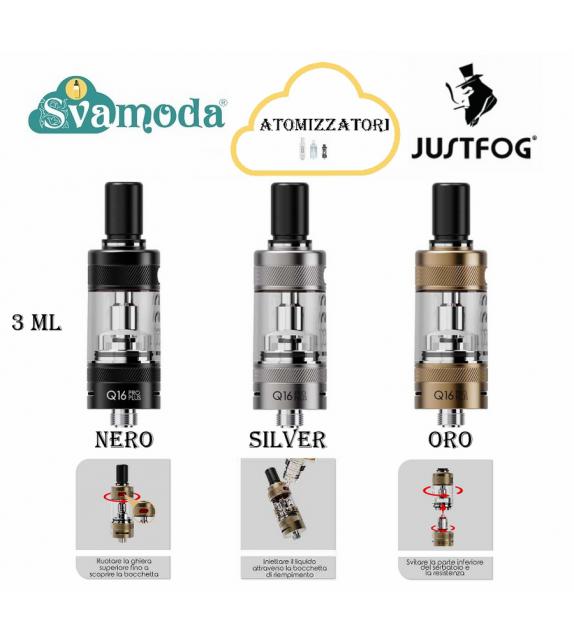 JUSTFOG Q16 PRO PLUS ATOMIZZATORE