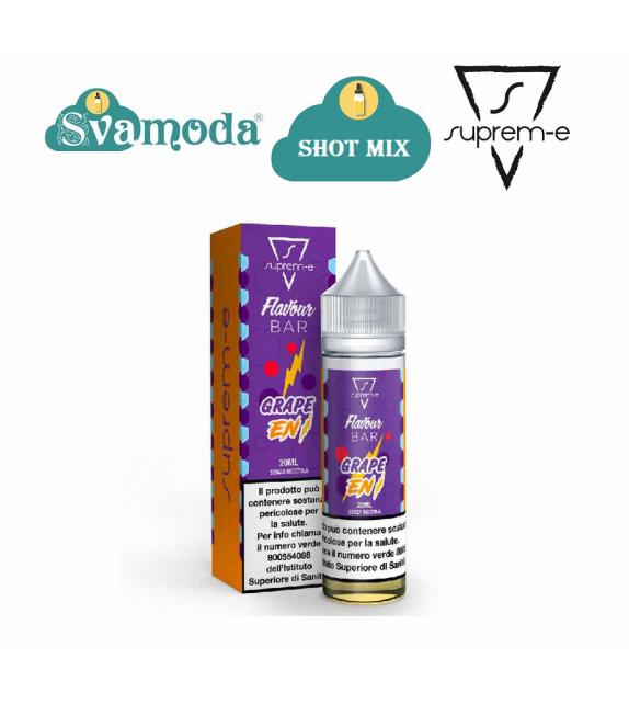 SUPREM-E FLAVOUR BAR GRAPE ENERGY SHOT MIX 20ML