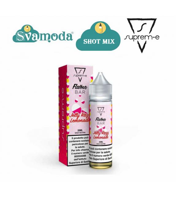 SUPREM-E FLAVOUR BAR JELLY RAZZ LEMONADE SHOT MIX 20ML