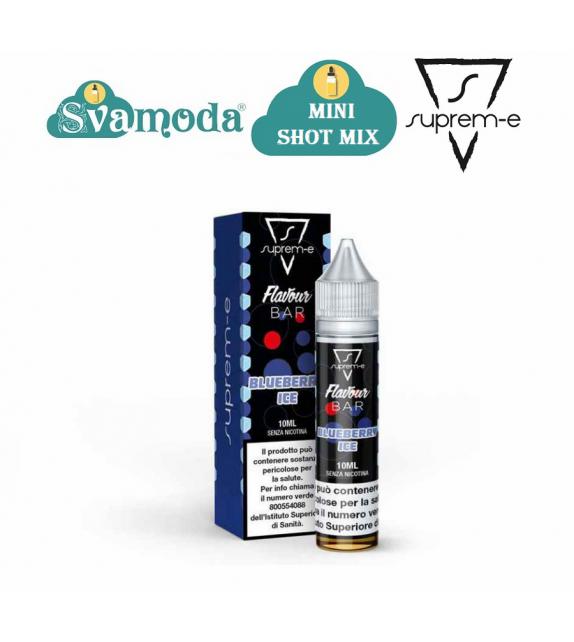 SUPREM-E FLAVOUR BAR BLUEBERRY ICE MINI SHOT MIX 10ML