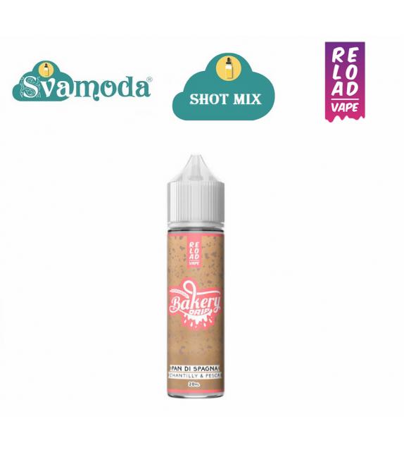 RELOAD VAPE PAN DI SPAGNA CREMA CHANTILLY E PESCA SHOT MIX 20ML