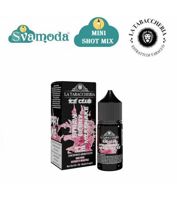 LA TABACCHERIA ICE CLUB STRAWBERRY MILKSHAKE ICE MINI SHOT MIX 10ML