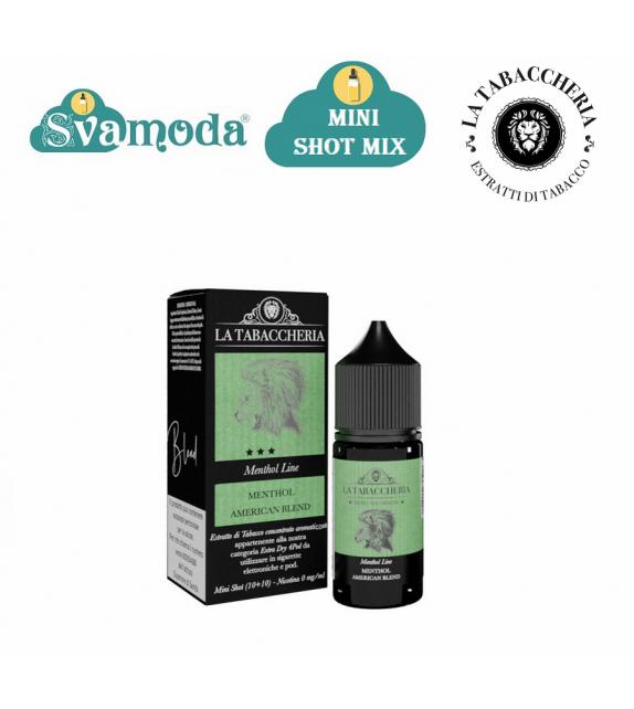 LA TABACCHERIA EXTRA DRY MENTHOL AMERICAN BLEND MINI SHOT MIX 10ML