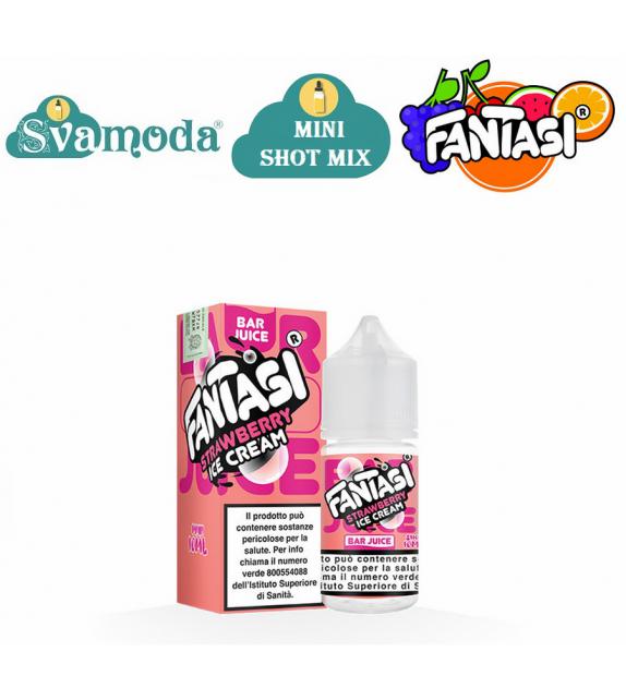 FANTASI BAR JUICE STRAWBERRY ICE CREAM MINI SHOT MIX 10ML