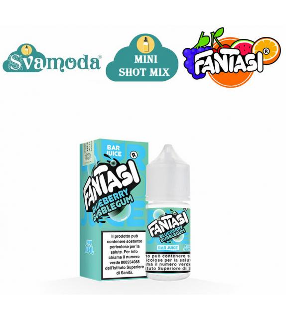 FANTASI BAR JUICE BLUEBERRY BUBBLEGUM ICE MINI SHOT MIX 10ML
