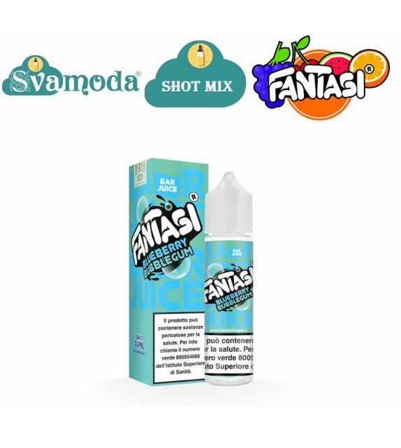 FANTASI BAR JUICE BLUEBERRY BUBBLEGUM ICE SHOT MIX 20ML
