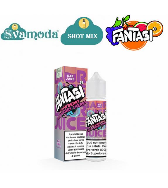 FANTASI BAR JUICE STRAWBERRY RASPBERRY CHERRY ICE SHOT MIX 20ML