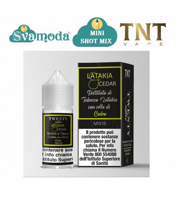 TNT VAPE TWENTY NOTES LATAKIA CEDAR MINI SHOT MIX 10ML