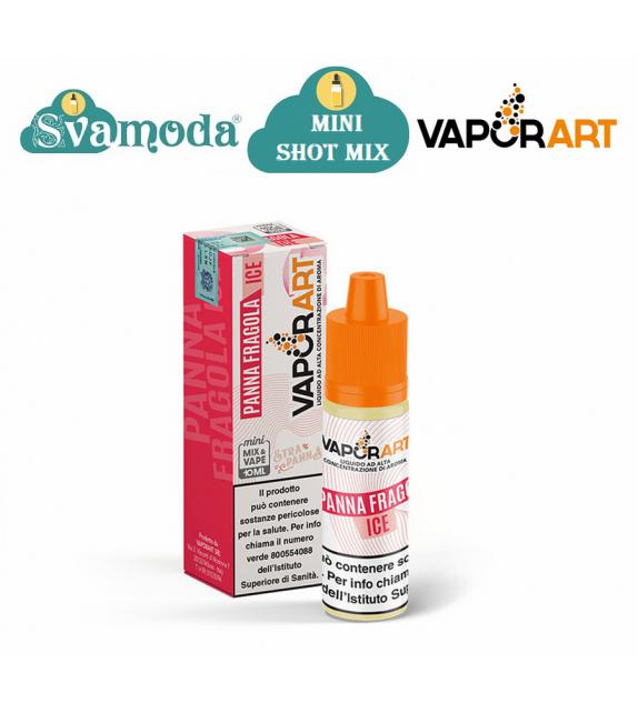 VAPORART PANNA FRAGOLA ICE (STRAPANNA) MINI SHOT MIX 10ML