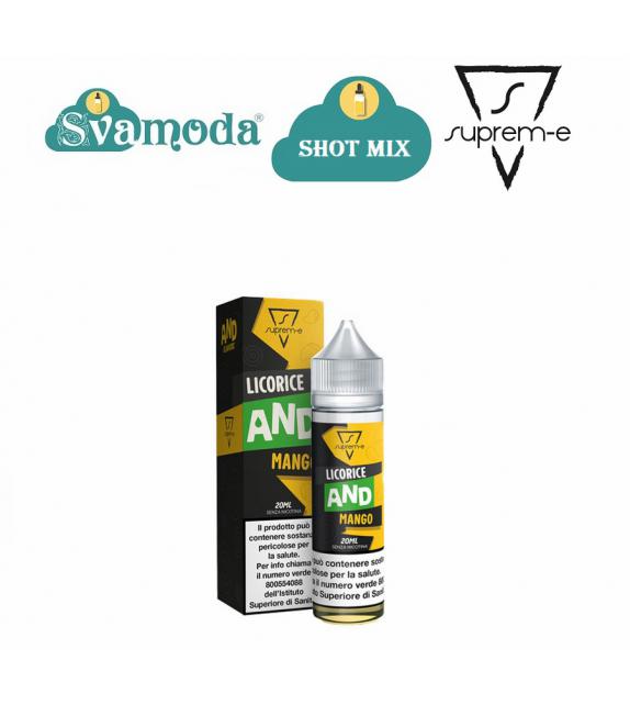 SUPREM-E AND FLAVORS LICORICE AND MANGO SHOT MIX 20ML