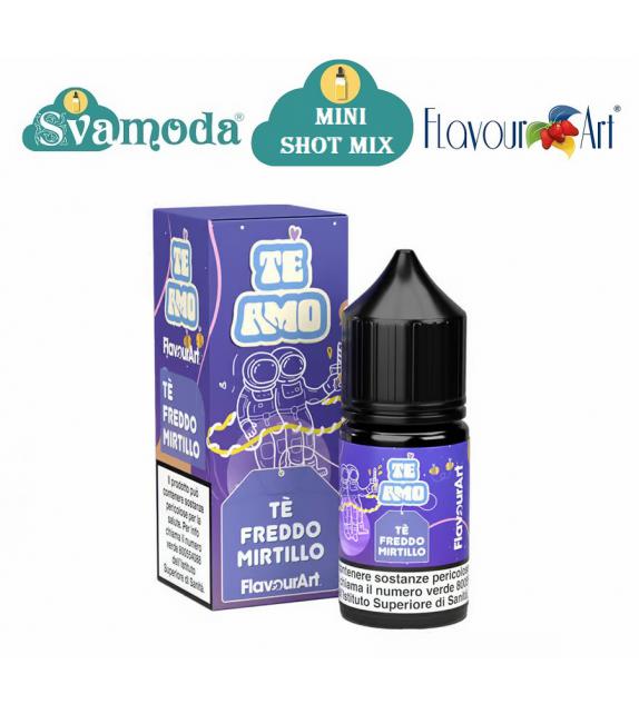FLAVOURART TE AMO TE' FREDDO MIRTILLO MINI SHOT MIX 10ML +20