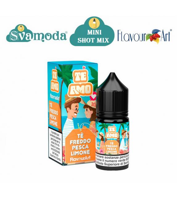 FLAVOURART TE AMO TE' FREDDO PESCA LIMONE MINI SHOT MIX 10ML +20