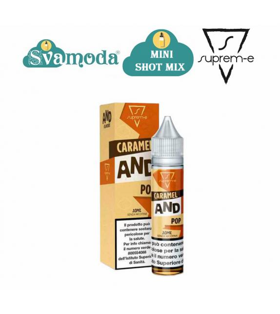 SUPREM-E AND FLAVORS CARAMEL AND POP MINI SHOT MIX 10ML