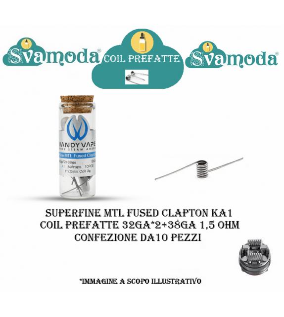 SVAMODA COIL PREFATTA KA1 SUPERFINE MTL FUSED CLAPTON 1,51 OHM