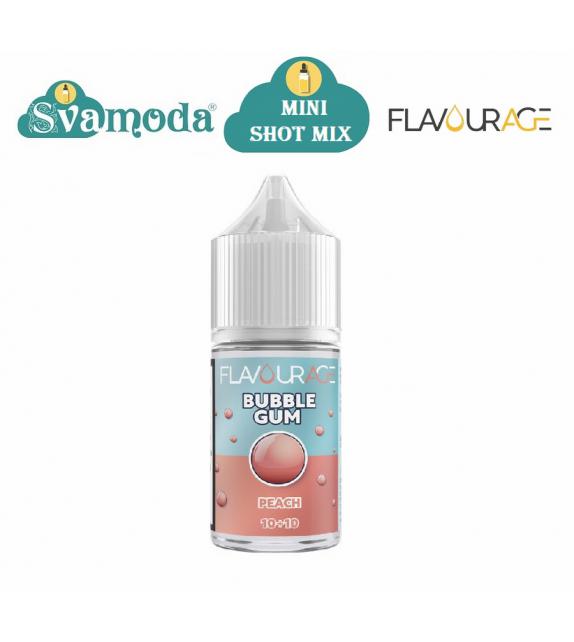 FLAVOURAGE BUBBLE GUM PEACH MINI SHOT MIX 10ML