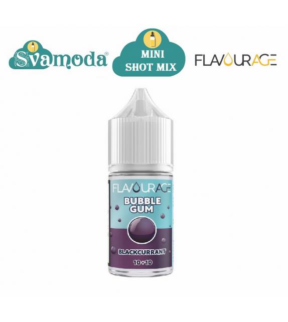 FLAVOURAGE BUBBLE GUM BLACKCURRANT MINI SHOT MIX 10ML