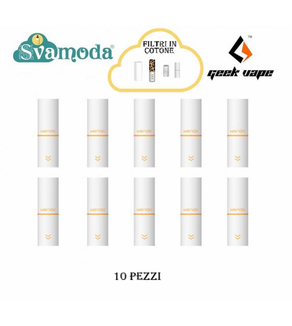 GEEK VAPE FILTRI IN COTONE BIANCHI WENAX M/M1/M2/S3 (10Pz)