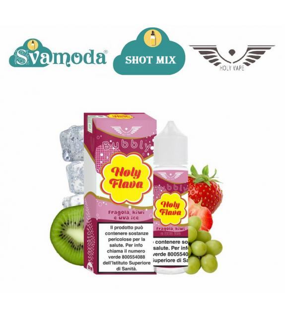 HOLY VAPE FLAVA FRAGOLA KIWI E UVA ICE SHOT MIX 20ML