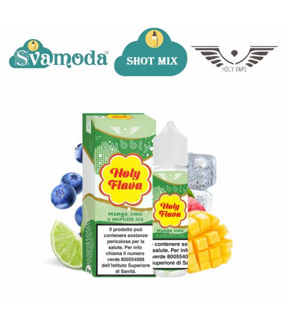HOLY VAPE FLAVA MANGO LIME E MIRTILLO ICE SHOT MIX 20ML