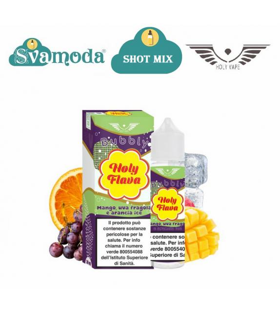 HOLY VAPE FLAVA MANGO UVA FRAGOLA E ARANCIA ICE SHOT MIX 20ML