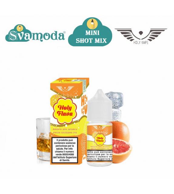 HOLY VAPE FLAVA AMARO ALLE ARANCE ROSSE SICILIANE ICE MINI SHOT MIX 10ML +20