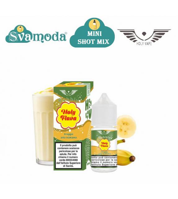 HOLY VAPE FLAVA FRAPPE' ALLA BANANA MINI SHOT MIX 10ML +20