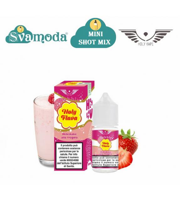 HOLY VAPE FLAVA MILKSHAKE ALLA FRAGOLA MINI SHOT MIX 10ML +20
