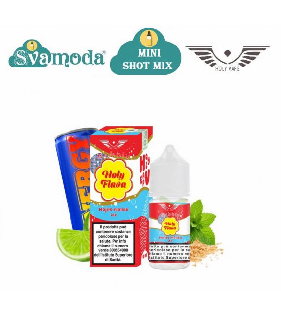 HOLY VAPE FLAVA MOJITO MALIBU ICE MINI SHOT MIX 10ML +20