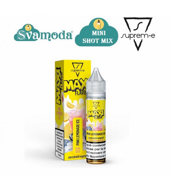 SUPREM-E MAXI FLAVOR PINK LEMONADE ICE MINI SHOT MIX 10ML