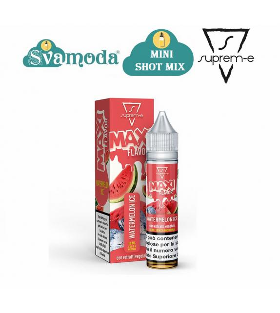 SUPREM-E MAXI FLAVOR WATERMELON ICE MINI SHOT MIX 10ML