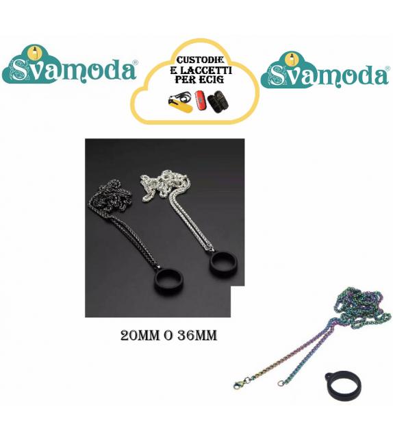 SVAMODA LACCIO IN ACCIAIO KEEL CON ANELLO IN SILICONE SVAMODA