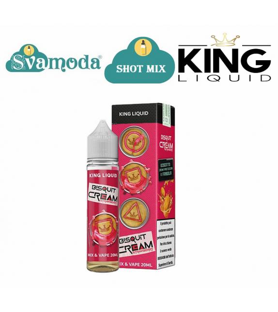 KING LIQUID BISQUIT CREAM STRAWBERRY SHOT MIX 20ML