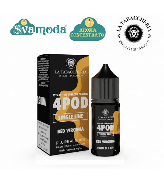 LA TABACCHERIA 4POD RED VIRGINIA CONCENTRATO 10ML
