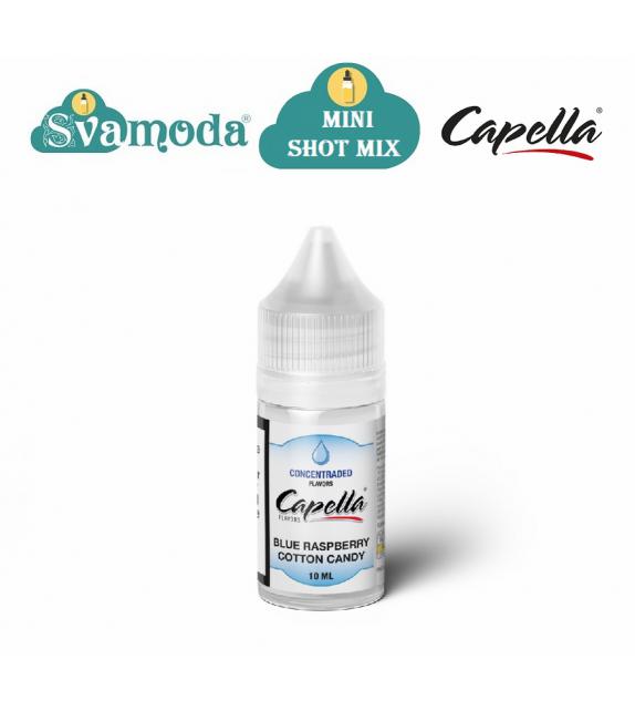 CAPELLA BLUE RASPBERRY COTTON CANDY MINI SHOT MIX 10ML +20