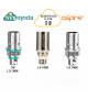 ASPIRE K1 BVC RESISTENZA CONFEZIONE 5 PZ