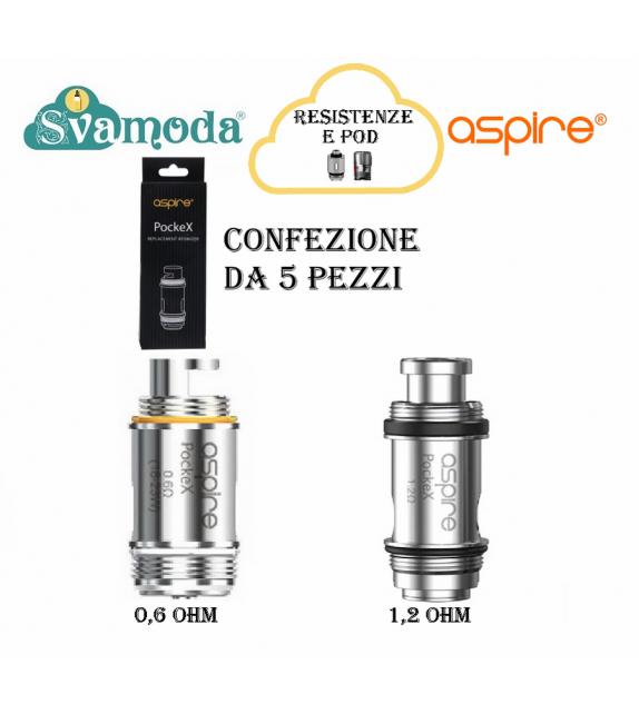 ASPIRE POCKEX RESISTENZA CONFEZIONE 5 PZ