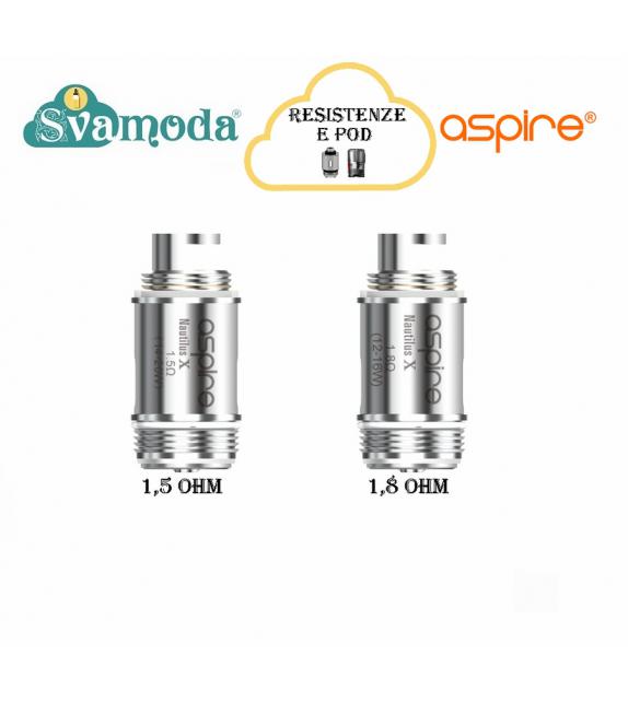 ASPIRE NAUTILUS X RESISTENZA SINGOLA