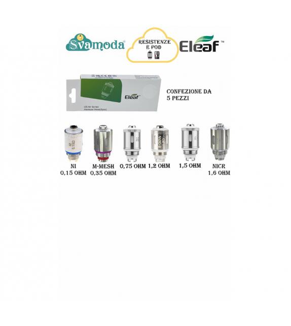 ELEAF GS AIR RESISTENZA CONFEZIONE 5 PZ