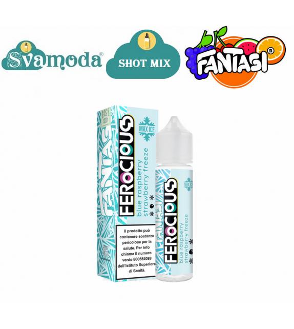 FANTASI FEROCIOUS BLUE RASPBERRY STRAWBERRY FREEZE SHOT MIX 20ML