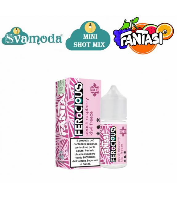 FANTASI FEROCIOUS PEACH RASPBERRY KIWI FREEZE MINI SHOT MIX 10ML