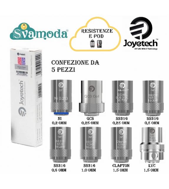 JOYETECH BF CUBIS RESISTENZA CONFEZIONE 5 PZ