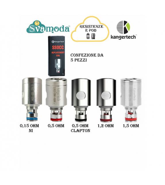 KANGERTECH SSOCC RESISTENZA CONFEZIONE 5 PZ